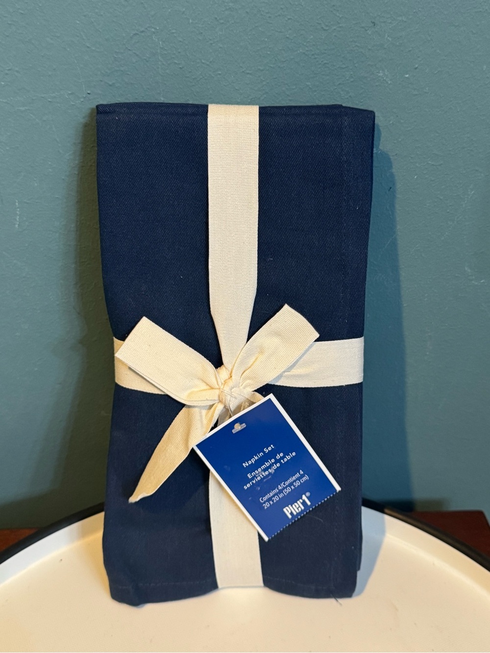 NWT Pier 1 Set of 4 Navy Blue Napkins
